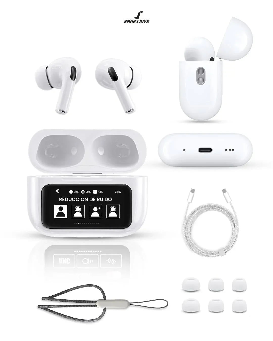 Audifonos Bluetooth A9pro Auriculares Inalámbricos Con Pantalla Táctil